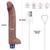 Dildo vibrant reîncărcabil din silicon REAL SOFTEE de 11"
