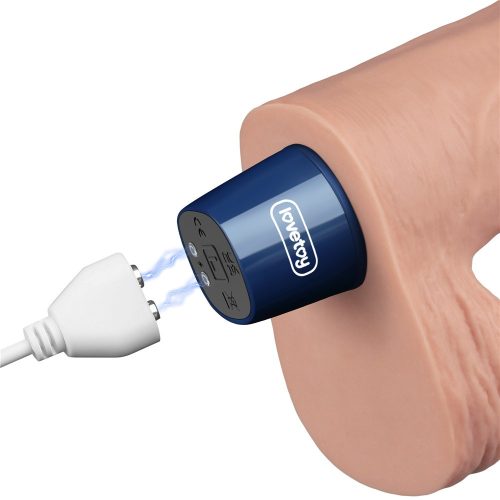 Dildo vibrant reîncărcabil REAL SOFTEE de 9" (Flesh)