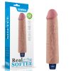 Dildo vibrant reîncărcabil de 9,5" REAL SOFTEE (Flesh)