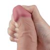 Dildo vibrant reîncărcabil de 9,5" REAL SOFTEE (Flesh)