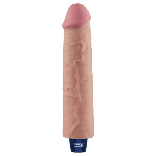 Dildo vibrant reîncărcabil de 9,5" REAL SOFTEE (Flesh)