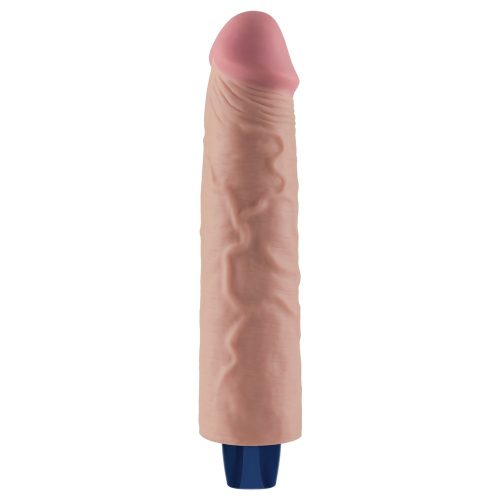 Dildo vibrant reîncărcabil de 9,5" REAL SOFTEE (Flesh)