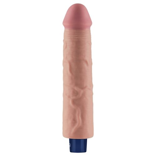 Dildo vibrant reîncărcabil de 9,5" REAL SOFTEE (Flesh)