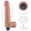 Dildo vibrant reîncărcabil REAL SOFTEE de 10" (Flesh)_B15O50_4