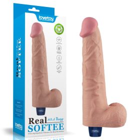   Dildo vibrant reîncărcabil REAL SOFTEE de 10,5" (Flesh)_B15O50_4