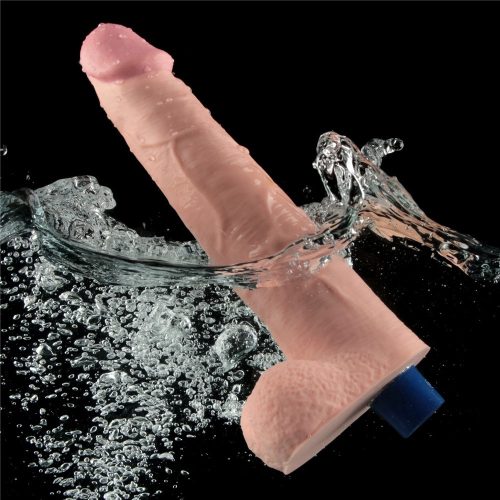 Dildo vibrant reîncărcabil REAL SOFTEE de 10,5" (Flesh)_B15O50_4