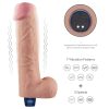 Dildo vibrant reîncărcabil REAL SOFTEE de 10,5" (Flesh)_B15O50_4