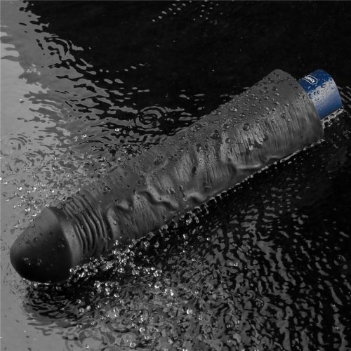 Dildo vibrant reîncărcabil REAL SOFTEE de 9,5" (Negru)_B15O50_4