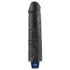 Dildo vibrant reîncărcabil REAL SOFTEE de 9,5" (Negru)_B15O50_4