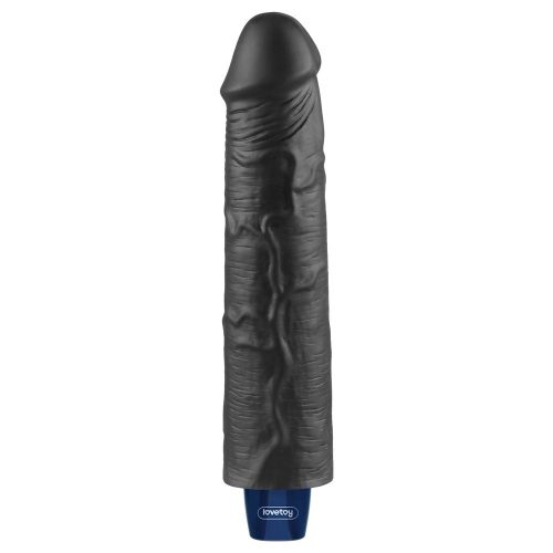 Dildo vibrant reîncărcabil REAL SOFTEE de 9,5" (Negru)_B15O50_4