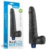 Dildo vibrant reîncărcabil REAL SOFTEE de 10" (Negru)_B15O50_4