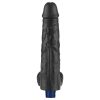 Dildo vibrant reîncărcabil REAL SOFTEE de 10" (Negru)_B15O50_4