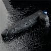 Dildo vibrant reîncărcabil REAL SOFTEE de 10,5" (Negru)_B15O50_4