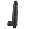 Dildo vibrant reîncărcabil REAL SOFTEE de 10,5" (Negru)_B15O50_4