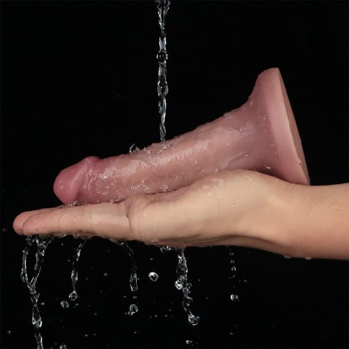 Penis de putere cu densitate dublă vibrantă de 6''