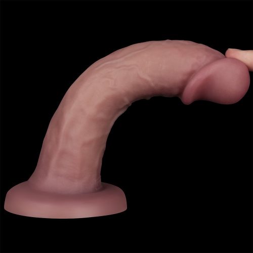 Penis de putere cu densitate dublă vibrantă de 8''