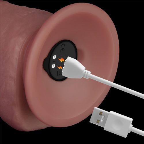 Penis de putere cu densitate dublă vibrantă de 8,5''