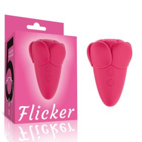 Vibrator Reîncărcabil Flicker Roșu Roz