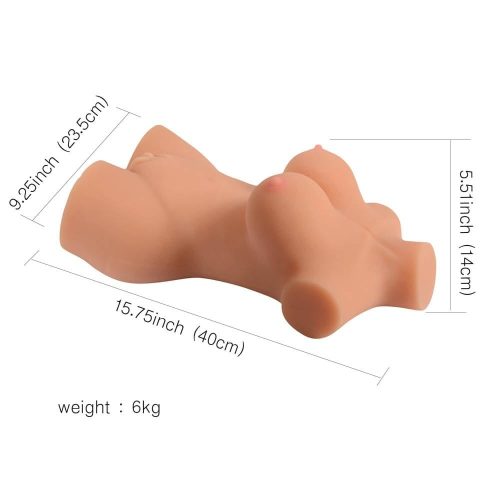 Păpușă sexuală cu sâni mari și jumătate de corp