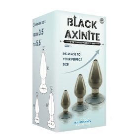 Black Axinite 3 IN 1 Anal Plug Kit Set III