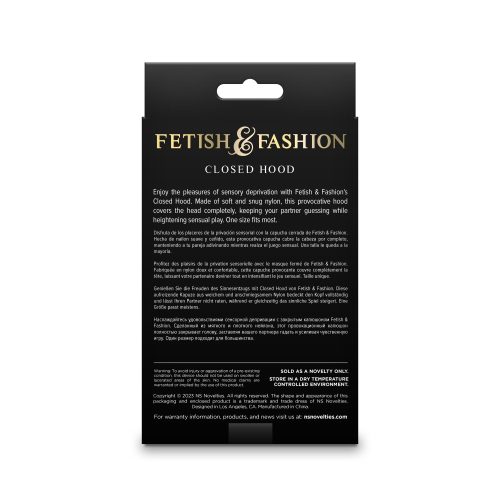 Fetiș & Modă - Capotă închisă - Alb - Pachet alternativ