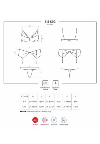 818-SEG-1 set de 3 piese L/XL