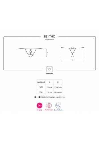 831-THC-1 tanga fără zona inghinală S/M