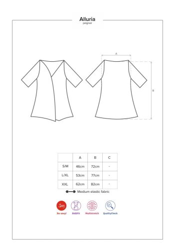 Alluria peignoir & tanga L/XL