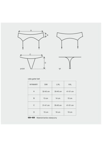 Jartiertieră Catia & tanga S/M