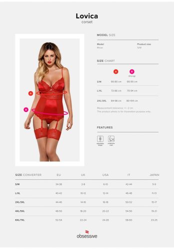 Corset și tanga Lovica S/M