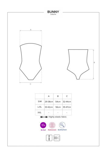 Costum de iepuraș L/XL negru