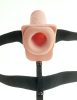 7" Strap-on gol luminos/negru