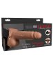 Strap-on gol de 7" cu Remote Tan/ Negru