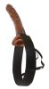 10" Chocolate Dream Hollow strap-on maro/negru