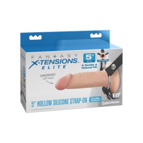 5" Silicon Hollow Strap-On Dual Density