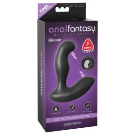Electro Stim Prostate Vibe Black