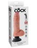 Penis vibrator de 8" cu testicule ușoare