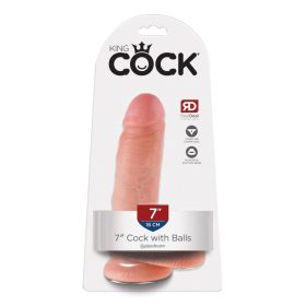 Penis de 7" cu ușoare în testicule