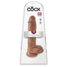 Penis de 10" cu testicule bronzate