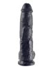 Penis de 10" cu testicule negre