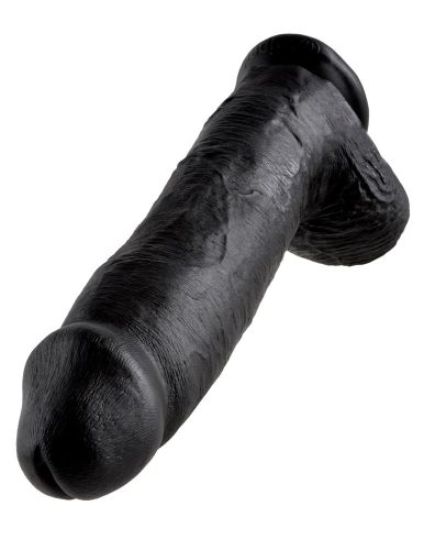 Penis de 12" cu testicule negre