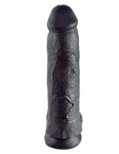 Penis de 12" cu testicule negre