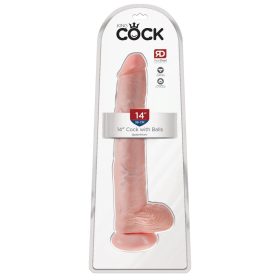 14" Penis cu testicule ușoare