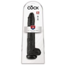 Penis de 14" cu testicule negre