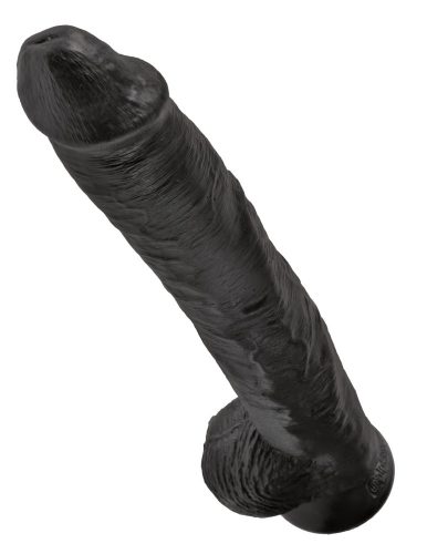 Penis de 14" cu testicule negre