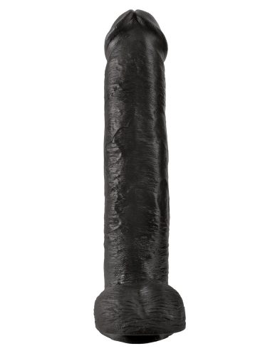 Penis de 15" cu testicule negre