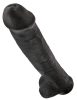 Penis de 15" cu testicule negre