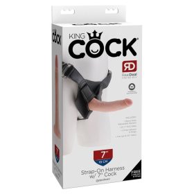 Ham cu strap-on și lumină pentru penis de 7"