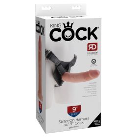 Hamuri cu strap-on și lumină pentru penis de 9"