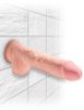 Penis triplu densitate de 12" cu lumină pentru testicule